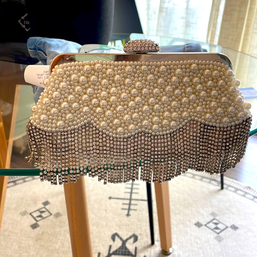 Wedding rhinestone clutch purse
